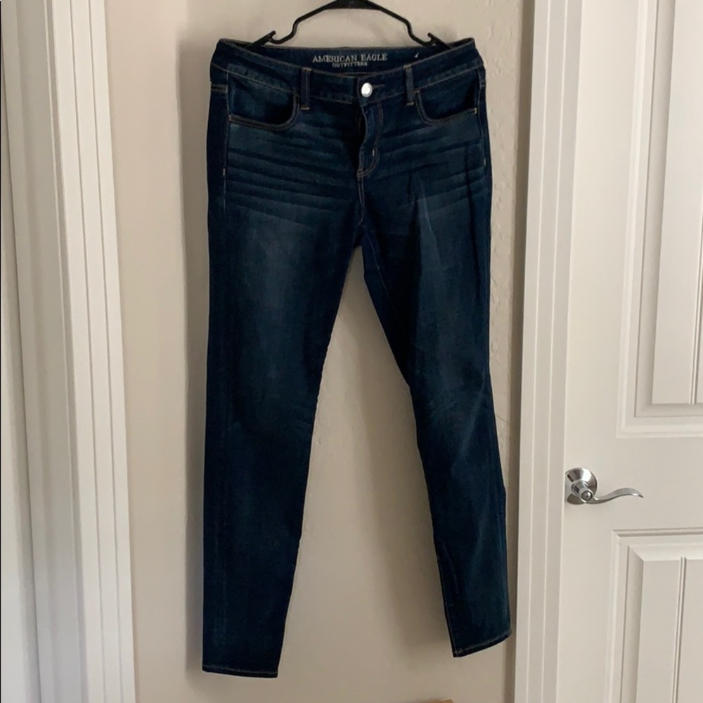 American Eagle Super Super Stretch Darkwash Jeans